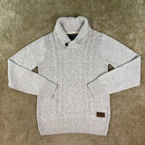 Emerald Isle Knitwear Sweater Mens Size S Pullover Cowl Neck Wool Celtic F654